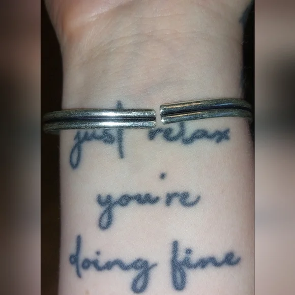 Amethyst Dragonfly Adjustable Bangle Bracelet - Picture 4 of 6